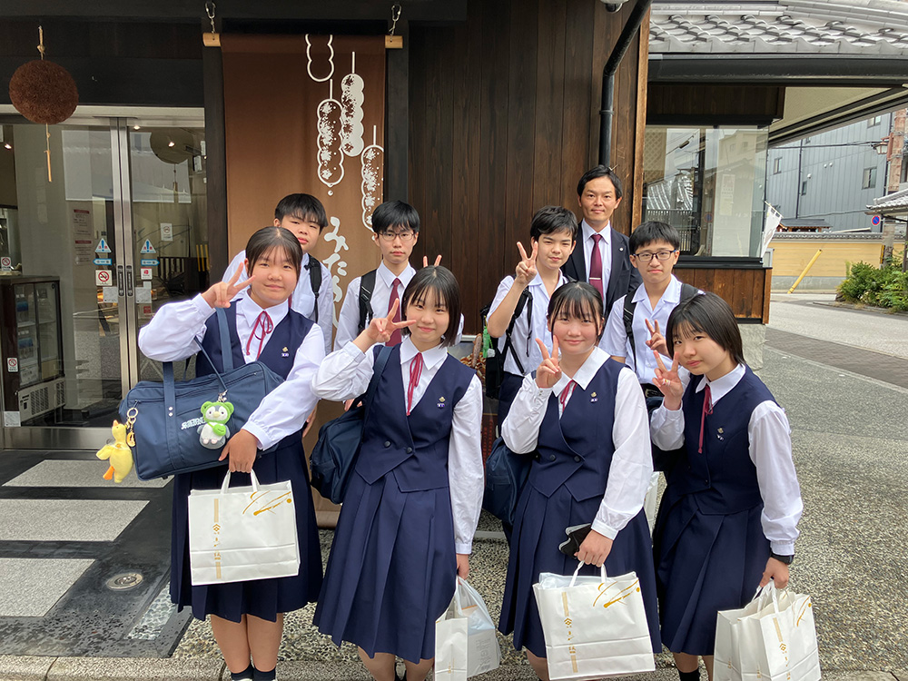 真和中学校の皆さんにお越しいただきました